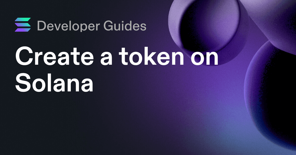 Create a token on Solana